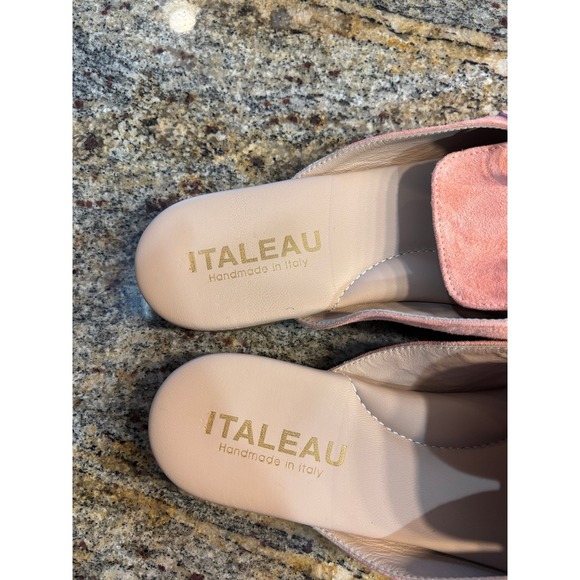 ITALIAU Lisa Flexlite Suede Phard Mules Buckle Loafers Slip On Shoes Size 11 - Picture 2 of 5